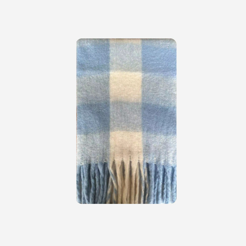 Scarvii - Marshmallow Plaid Scarf for Women