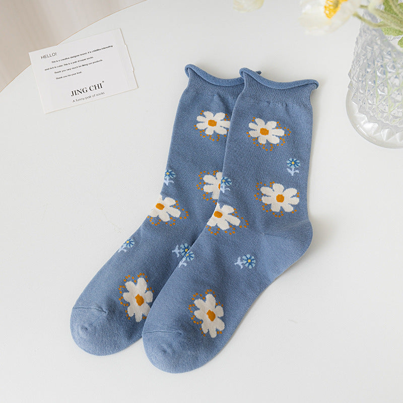 Rufia - Blossom Beauty 3D Floral Embellished Socks