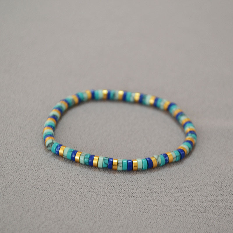 Bauai - Bohemian Turquoise Beaded Bracelet - Simple and Stylish