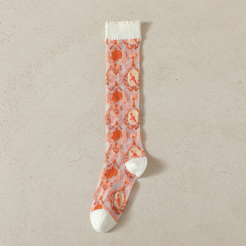 Rufia - Adorable Patterned Summer Stockings