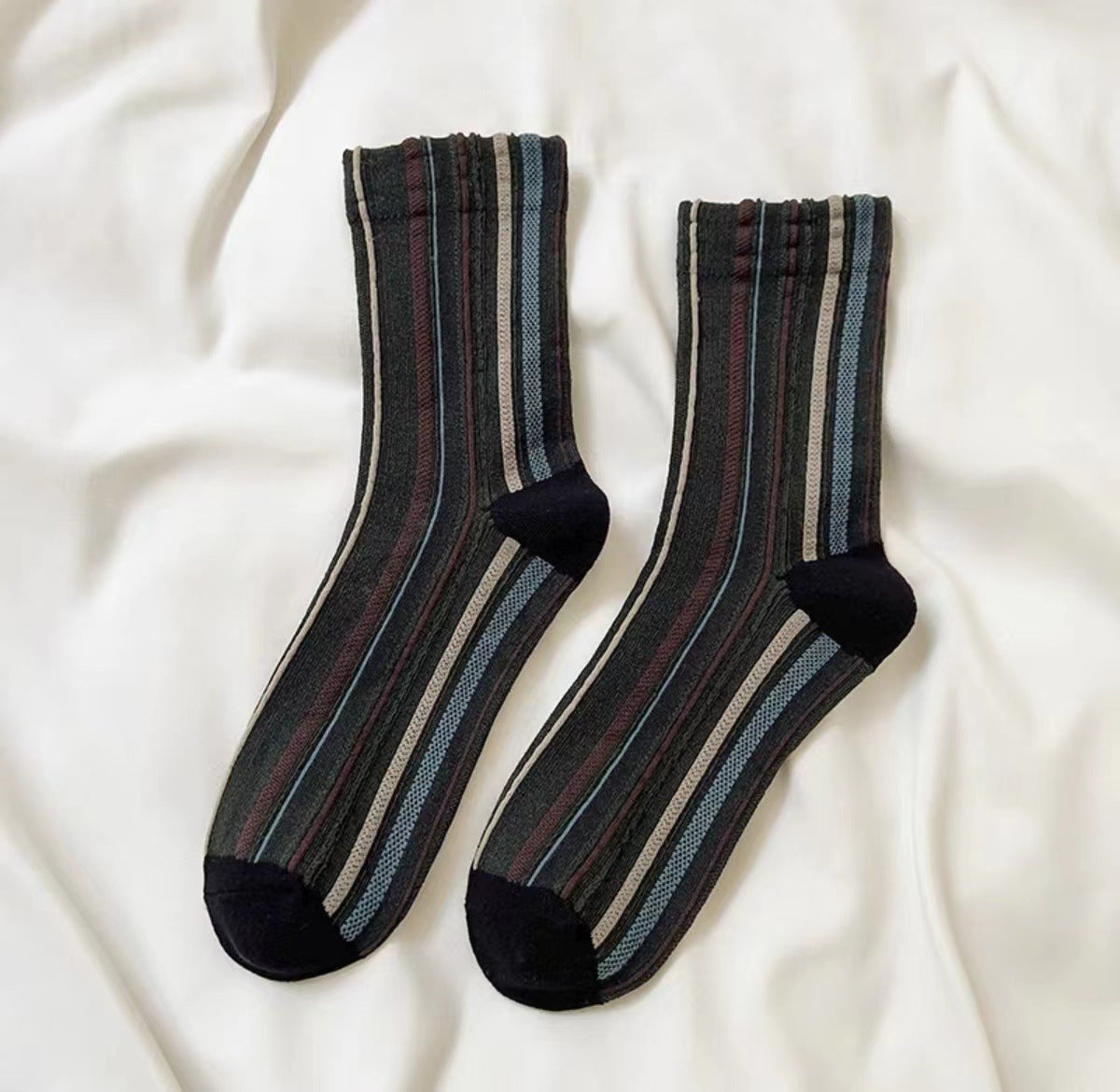 Rufia - Bohemian Colorblock Striped Socks