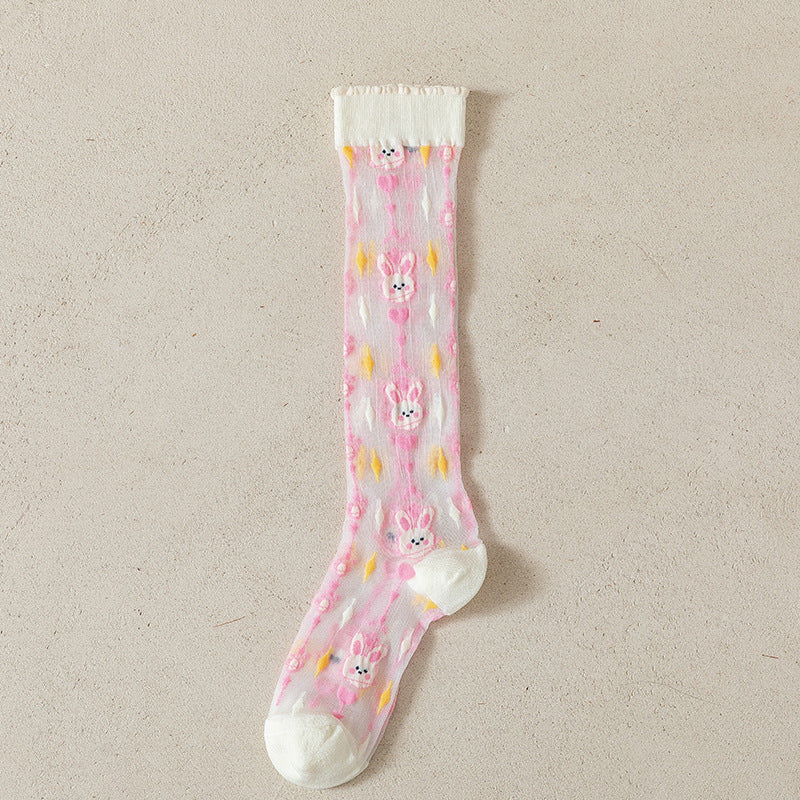 Rufia - Adorable Patterned Summer Stockings