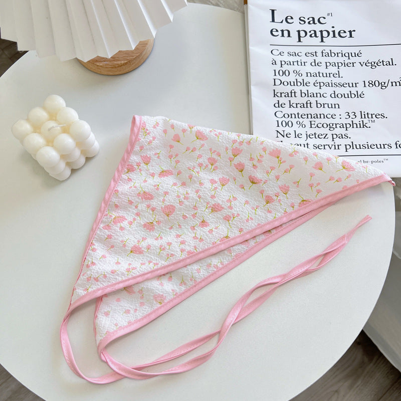 Pink Floral Fabric Headband