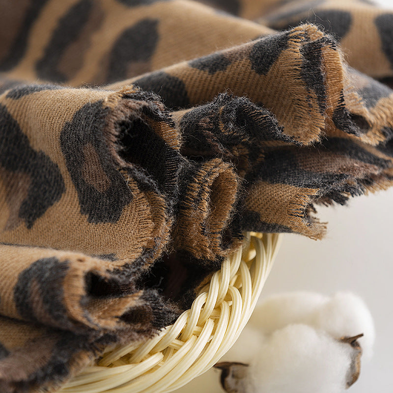 Scarvii - Leopard Print Warm Scarf for Fall and Winter