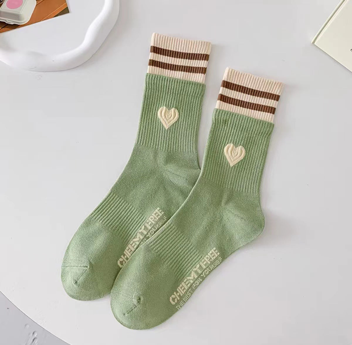 Rufia - Colorblock Heart Socks
