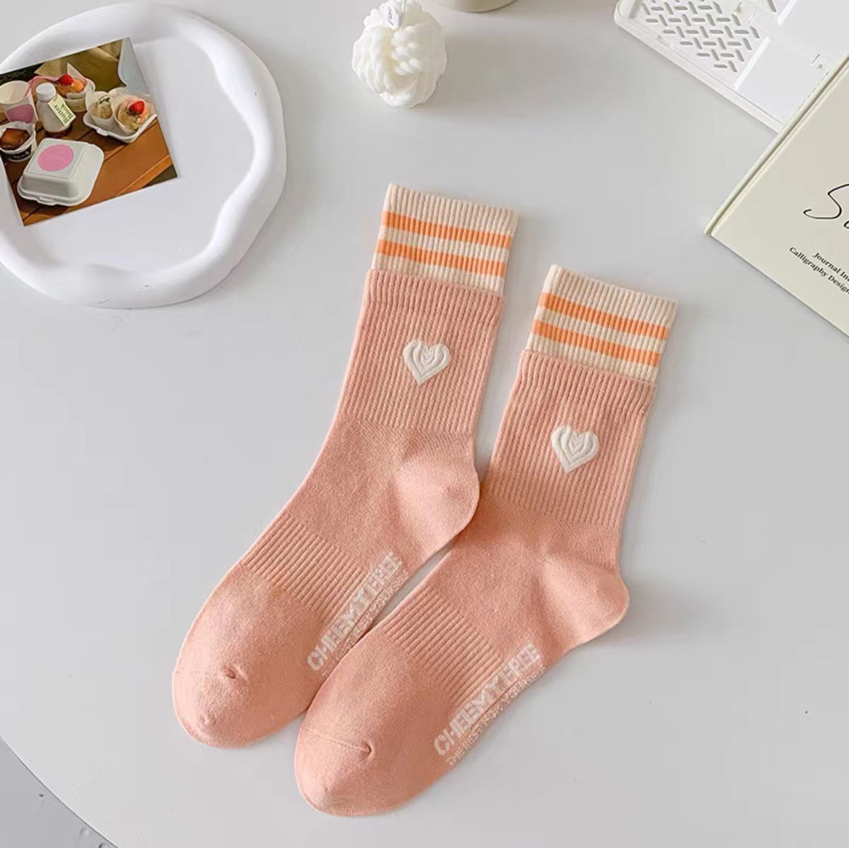 Rufia - Colorblock Heart Socks
