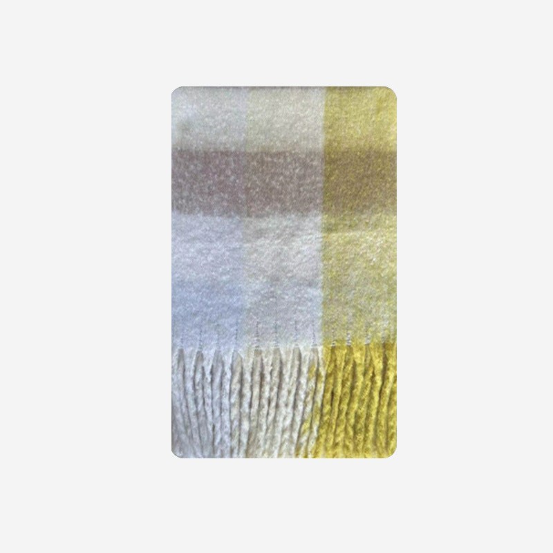 Scarvii - Marshmallow Plaid Scarf for Women