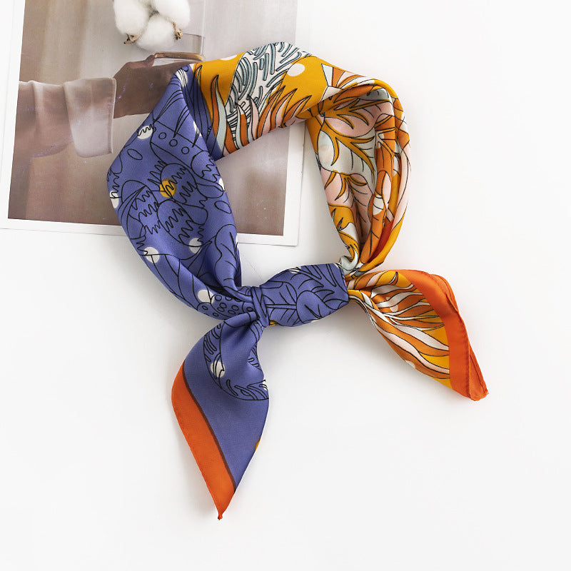 Scarvii - Romantic Floral Square Scarf