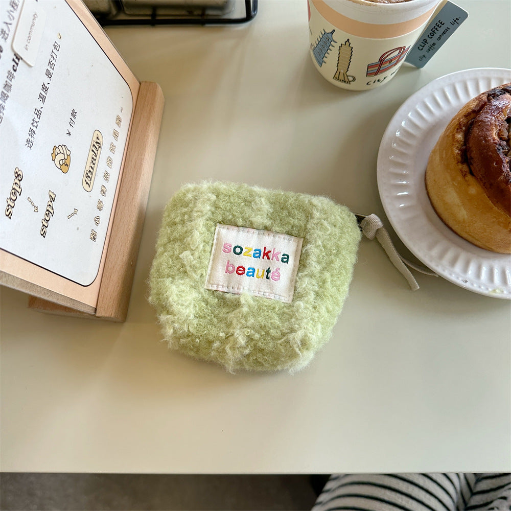 Mini Plush Makeup Bag