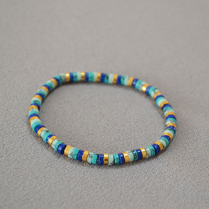 Bauai - Bohemian Turquoise Beaded Bracelet - Simple and Stylish