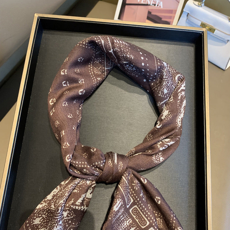Scarvii - Polka Dot Paisley Square Scarf