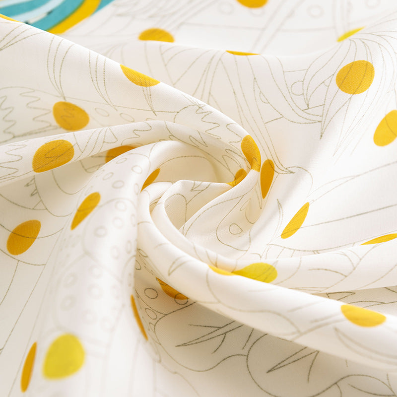 Scarvii - Romantic Floral Square Scarf