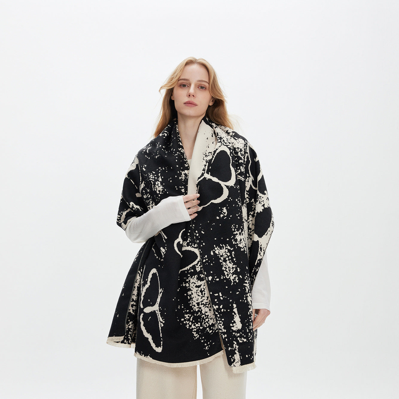 Scarvii - Abstract Butterfly Fringe Scarf