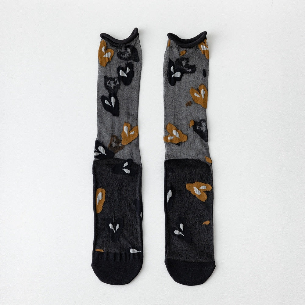 Rufia - Mixed Pattern Sheer Socks