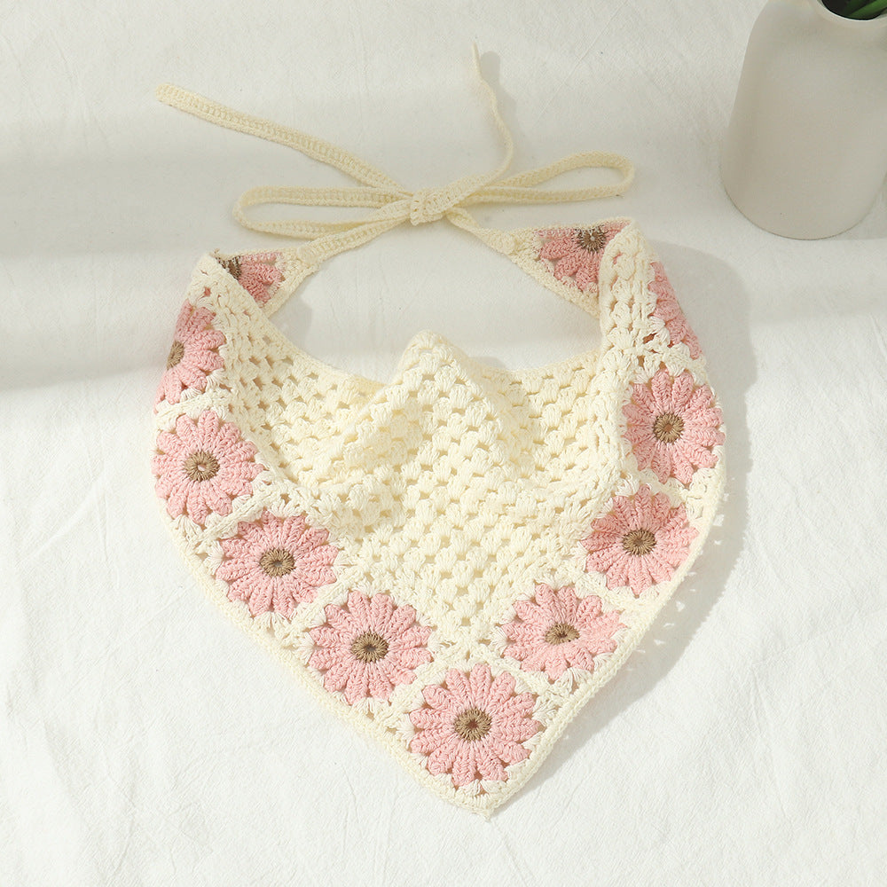 Handmade Crochet Hairband Sunflower Mushroom