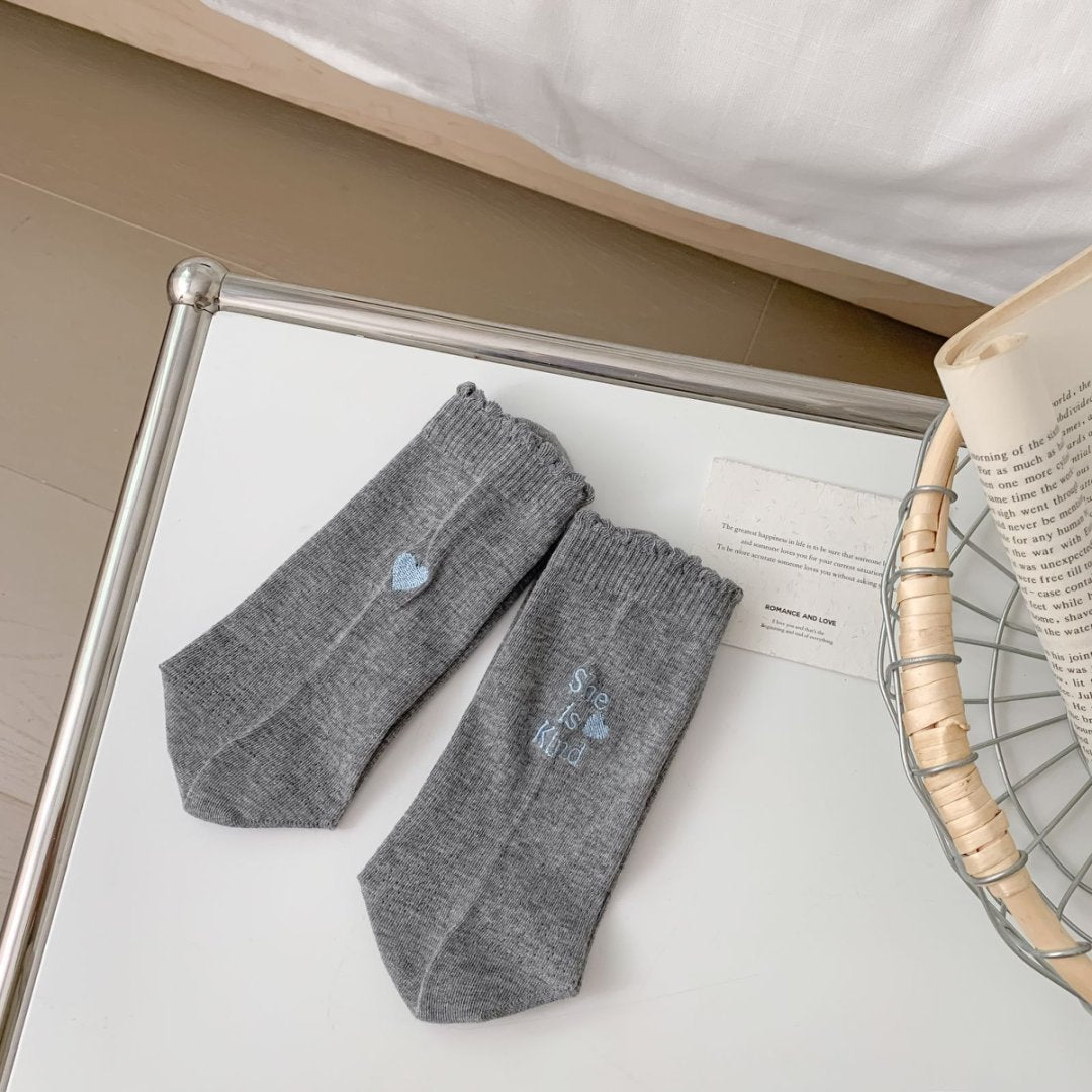 Rufia - Everyday Solid Rib Knit Crew Socks