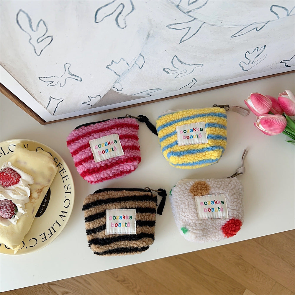 Mini Plush Makeup Bag