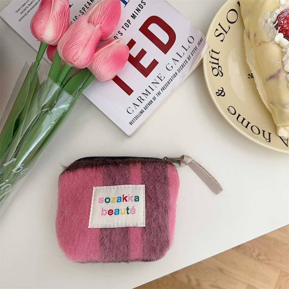 Mini Plush Makeup Bag
