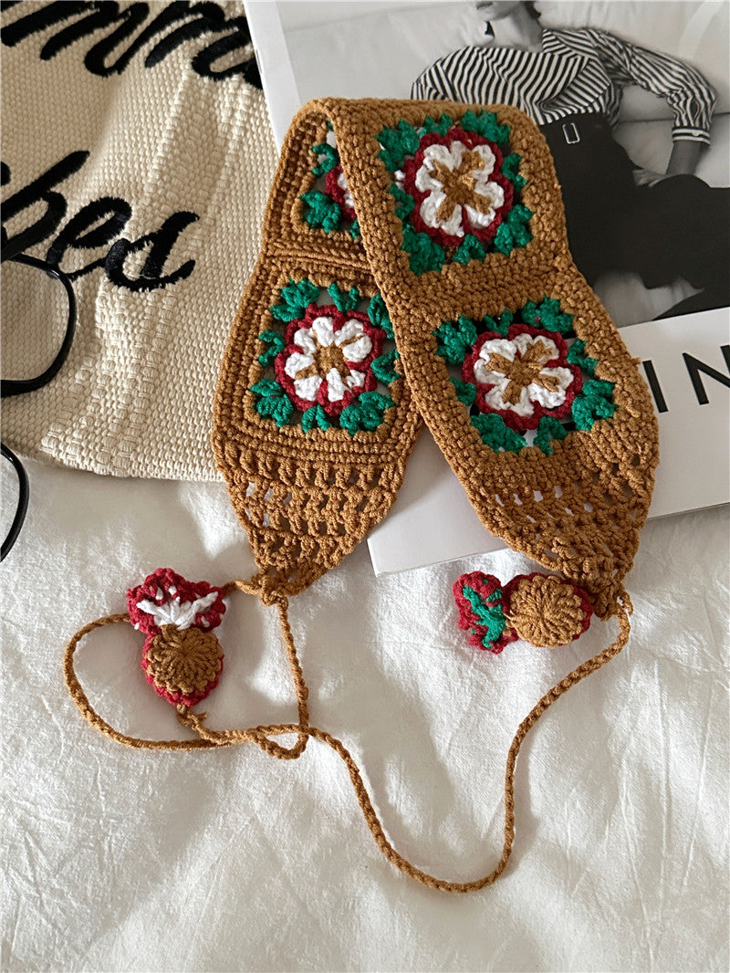 Scarvii - Crochet Boho Flower Hairband