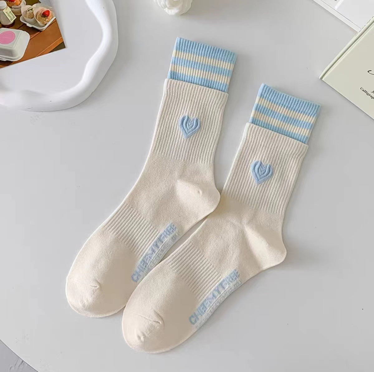 Rufia - Colorblock Heart Socks