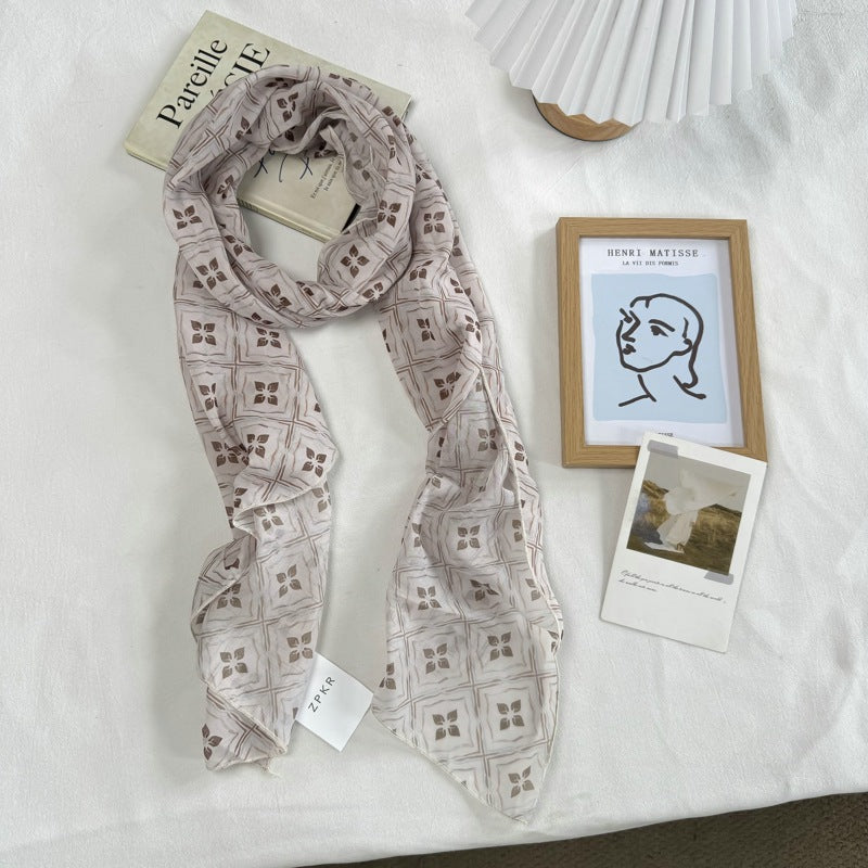 Scarvii - Semi-Sheer Print Scarf