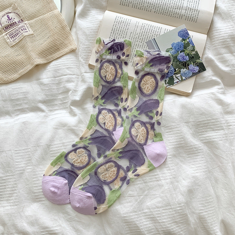 Rufia - Vegetable Pattern Summer Socks