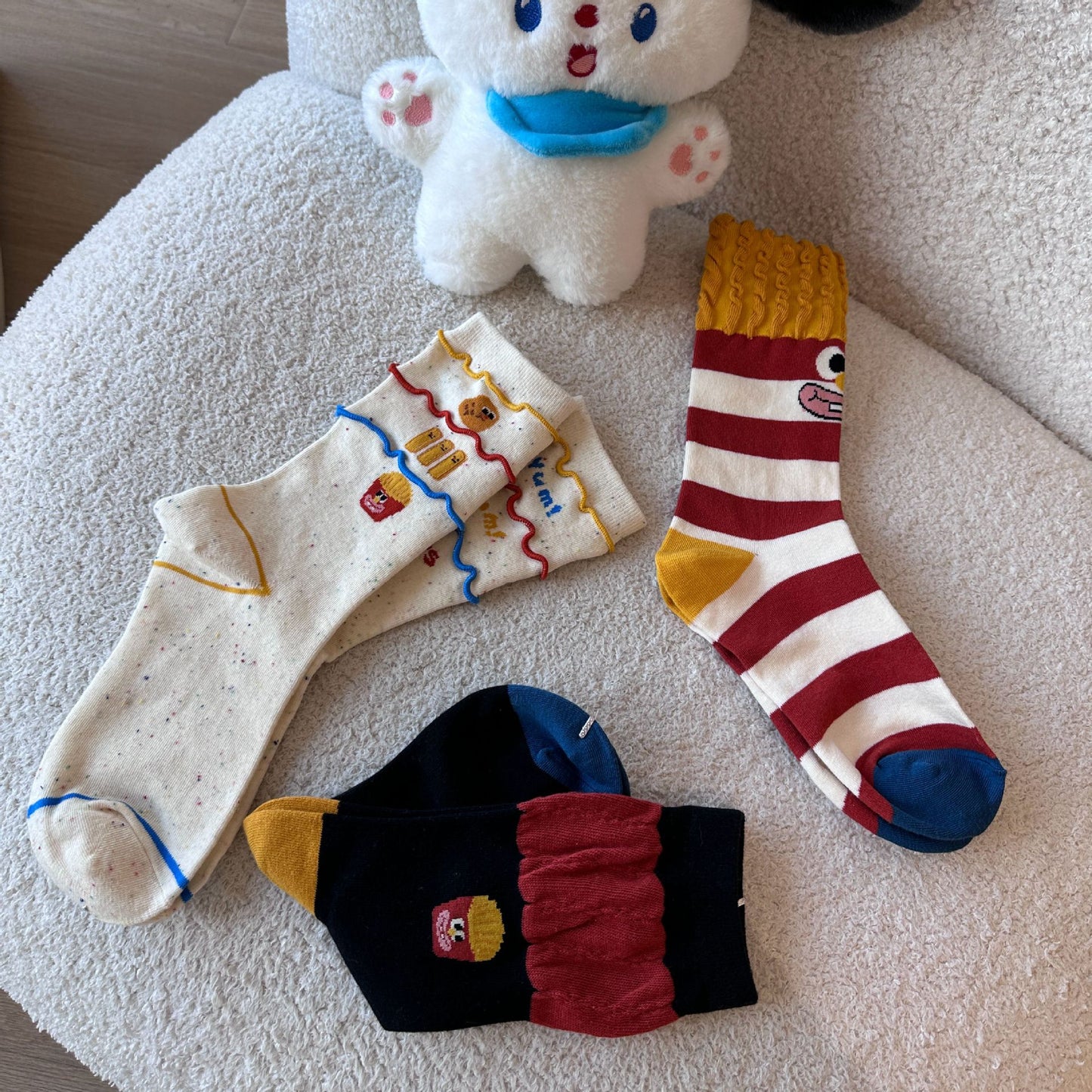 Rufia - Cute and Fun Burger & Fries Socks