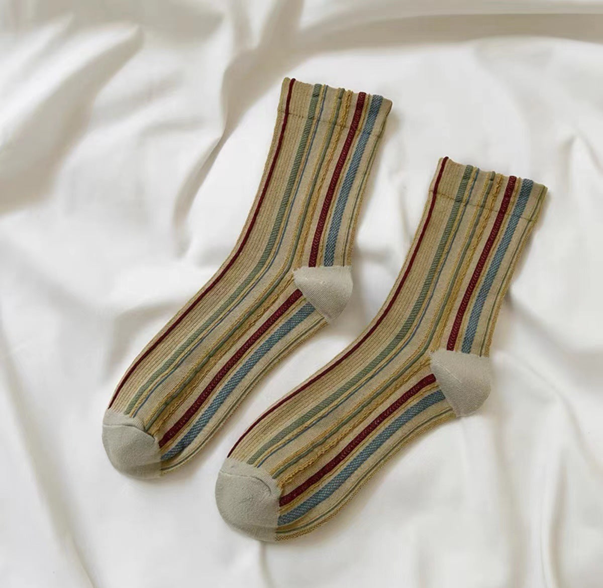 Rufia - Bohemian Colorblock Striped Socks