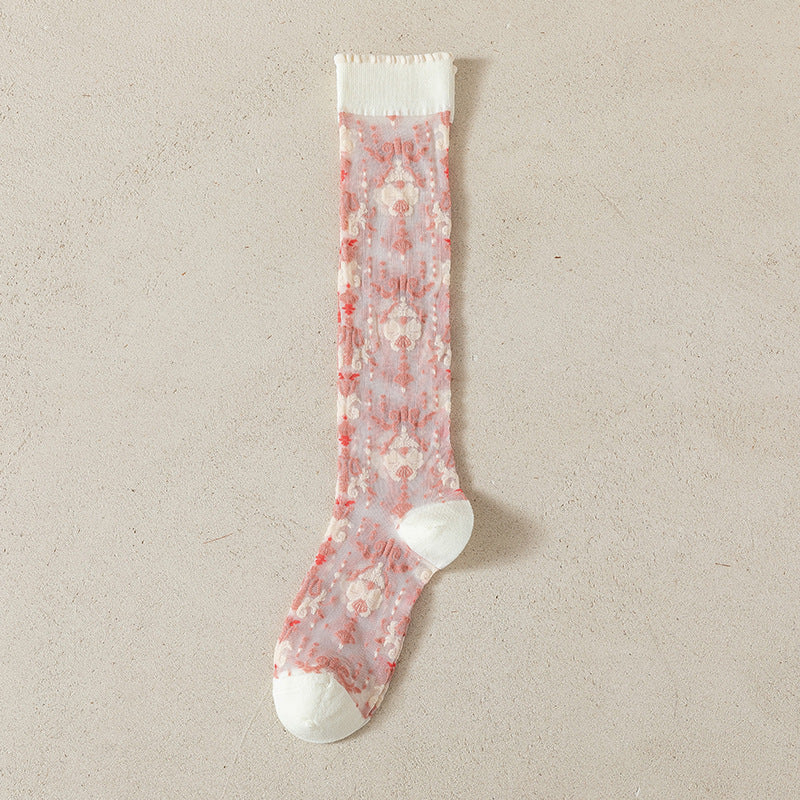 Rufia - Adorable Patterned Summer Stockings