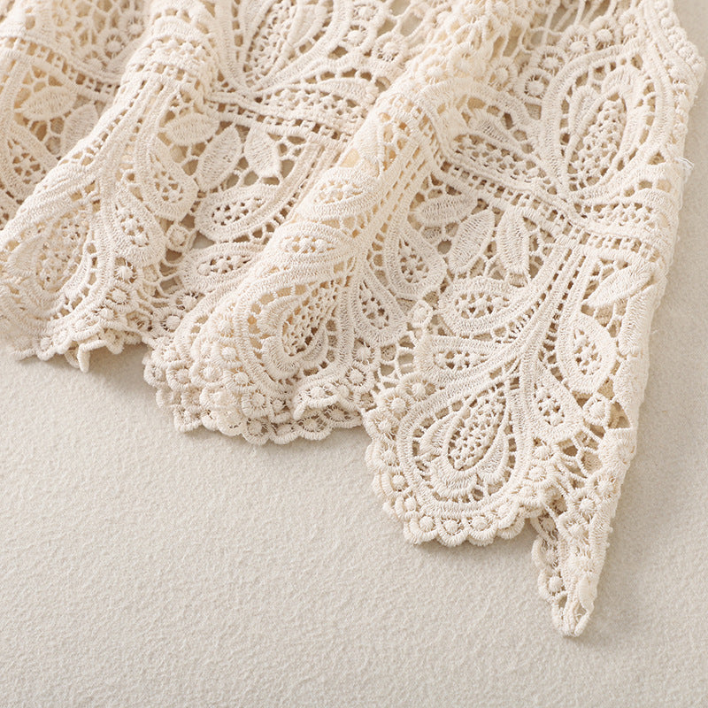 Crosa - Vintage Crochet Hollow-Out Tank Top