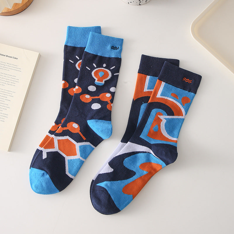 Rufia - 4 Pairs Zodiac Sign Socks