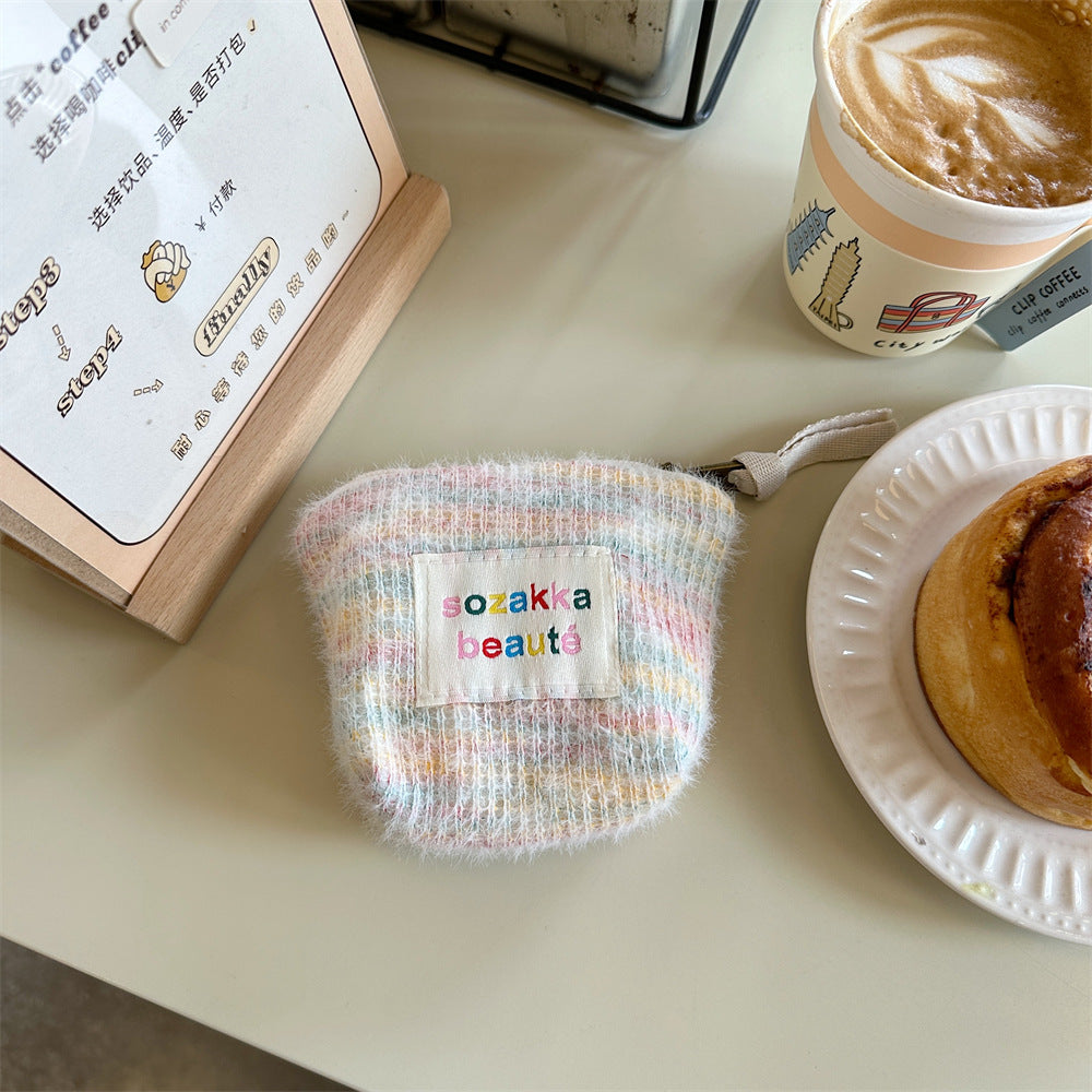 Mini Plush Makeup Bag