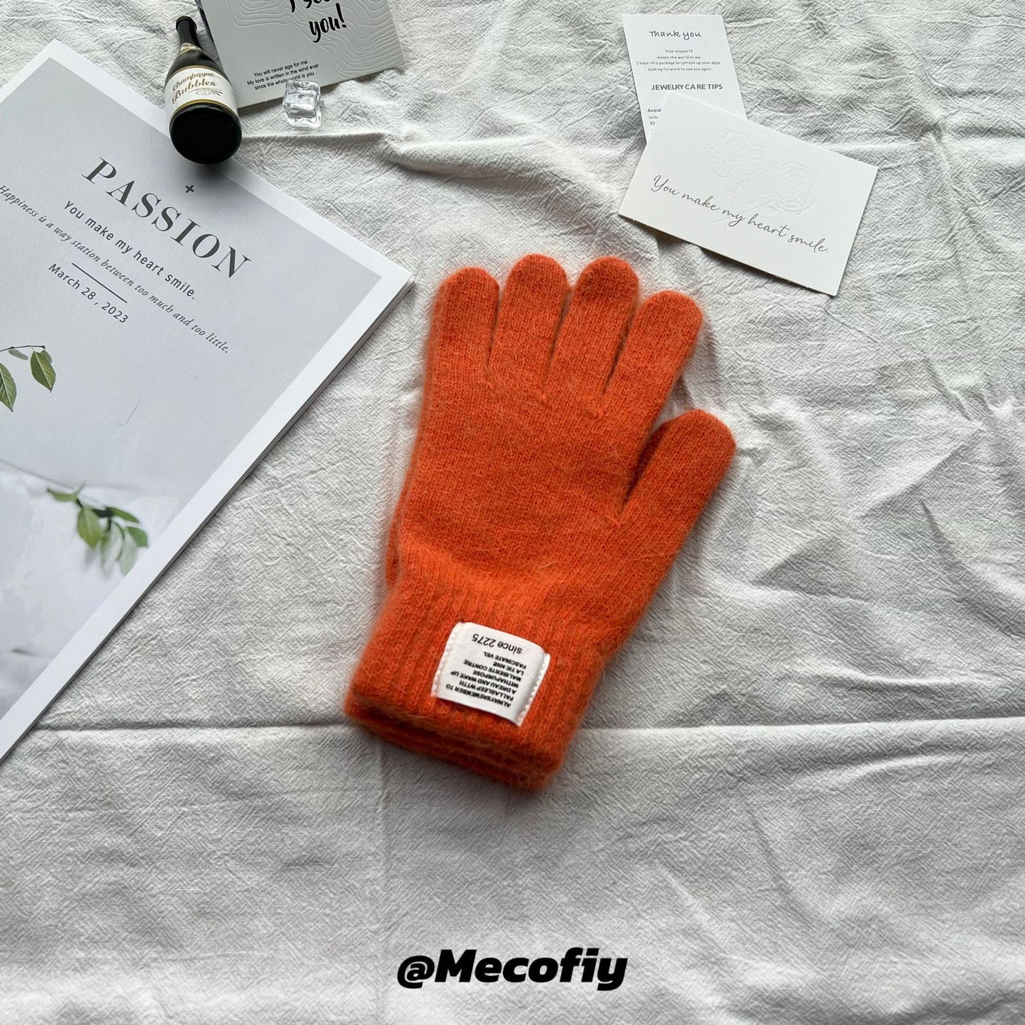 Product image for Gloving - Ribbed Cuff Gloves (Orange)
