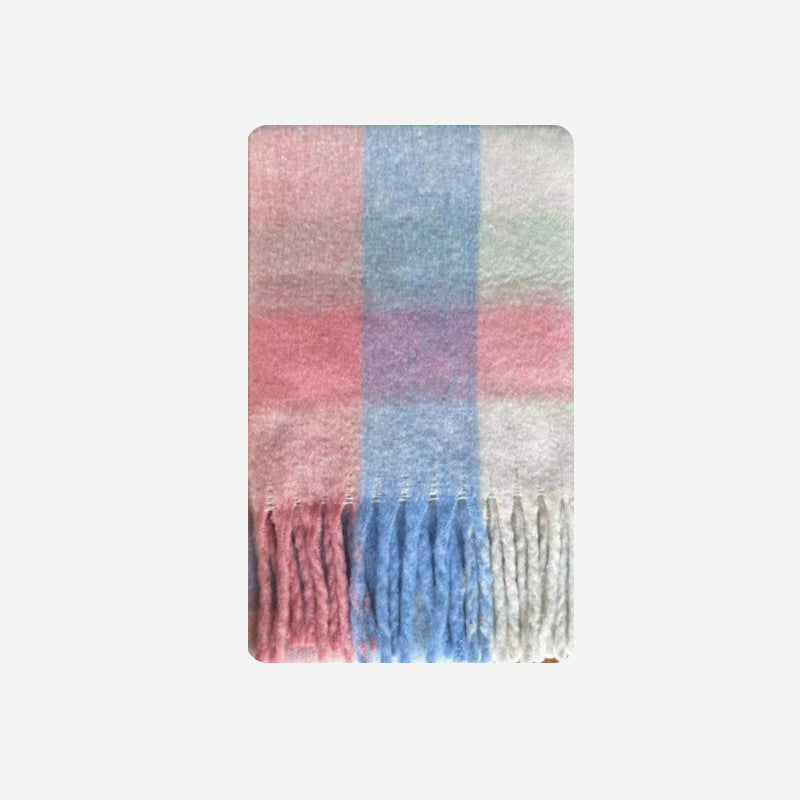 Scarvii - Marshmallow Plaid Scarf for Women