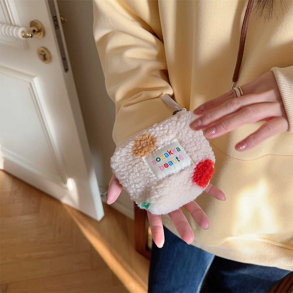 Mini Plush Makeup Bag