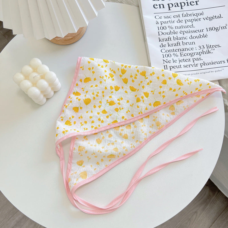 Pink Floral Fabric Headband