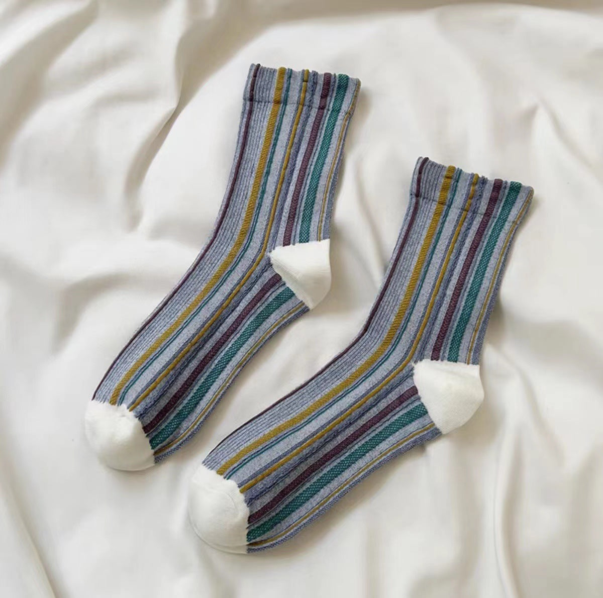 Rufia - Bohemian Colorblock Striped Socks