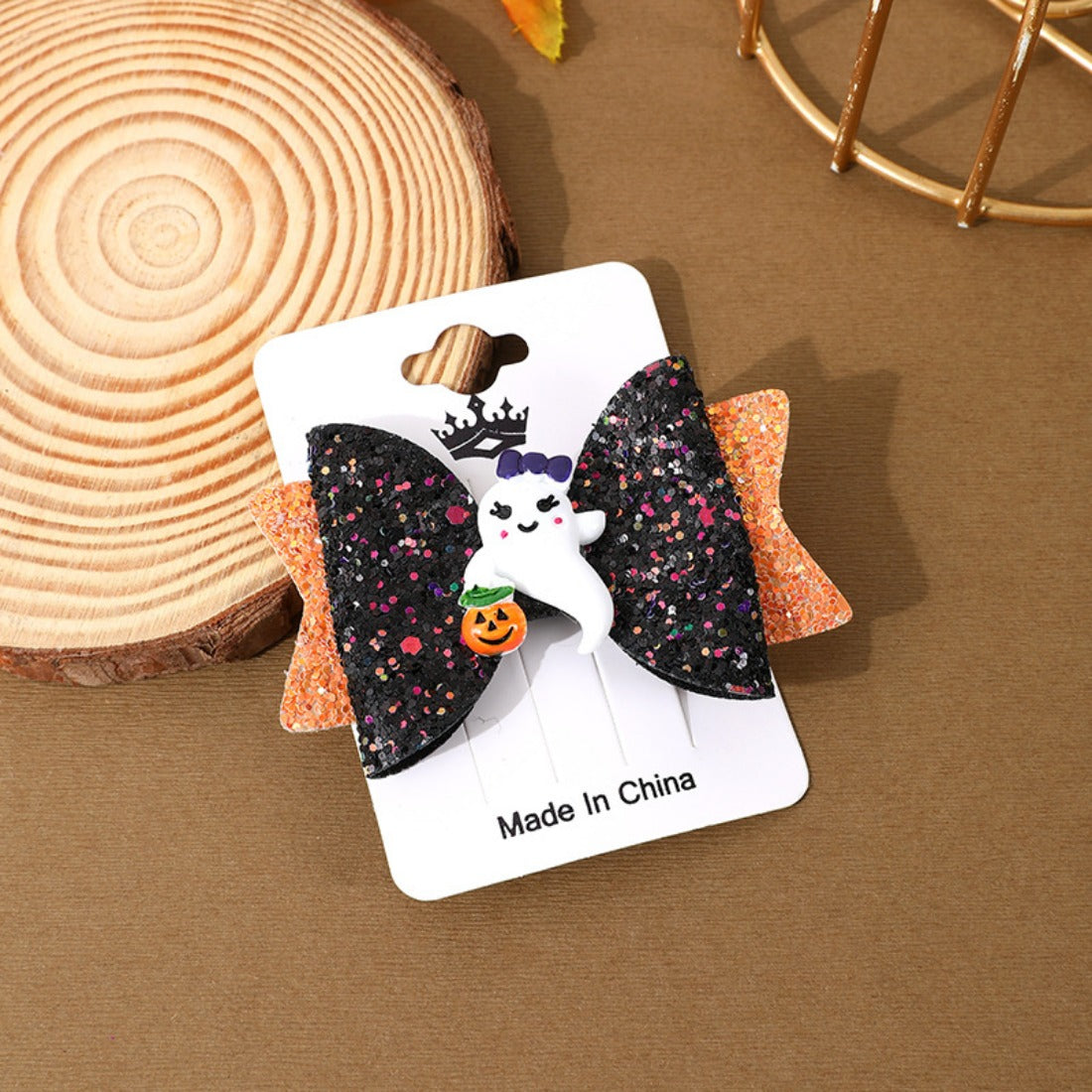 Hallo - Halloween Resin Spider and Bat Hair Clip