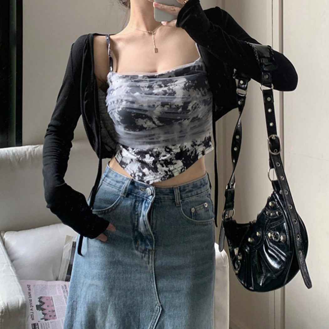 Vesty - Sexy Mesh Layering Cami Top - Fashion & Artistic