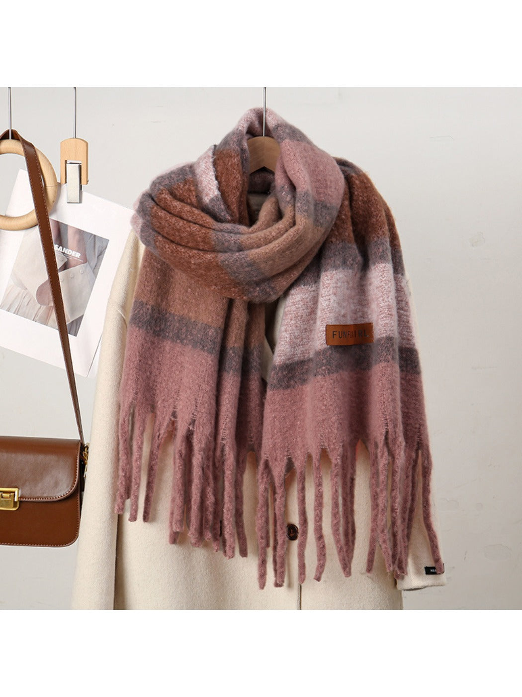 Scarvii - Maillard Winter Tassel Scarf