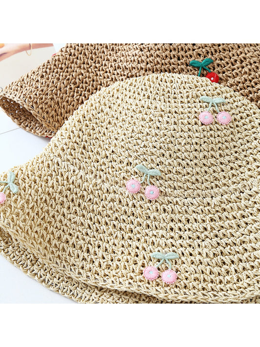 Haila Cherry Detail Foldable Wide Brim Women s Hat product image