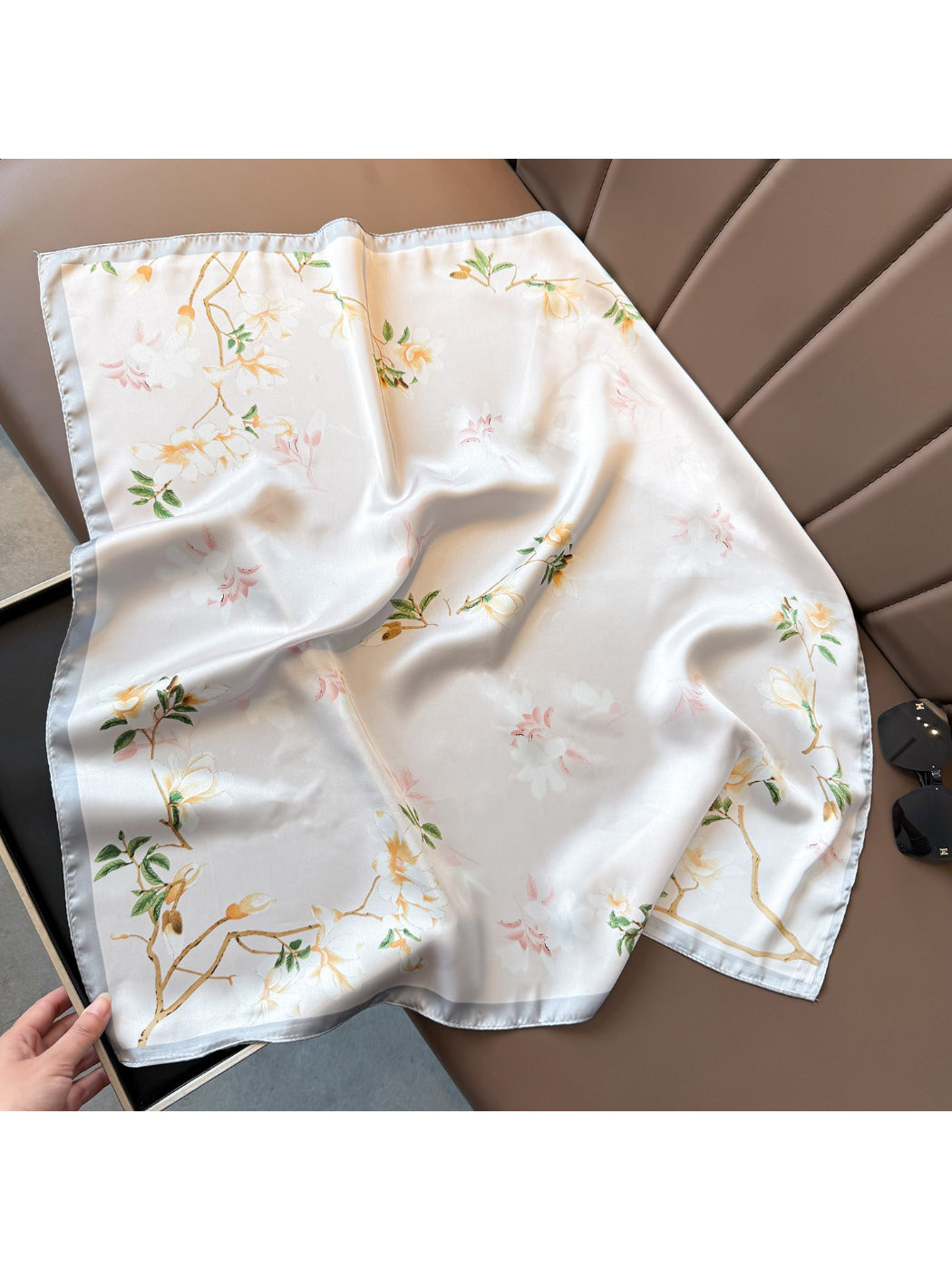 Scarvii Spring Floral Square Scarf