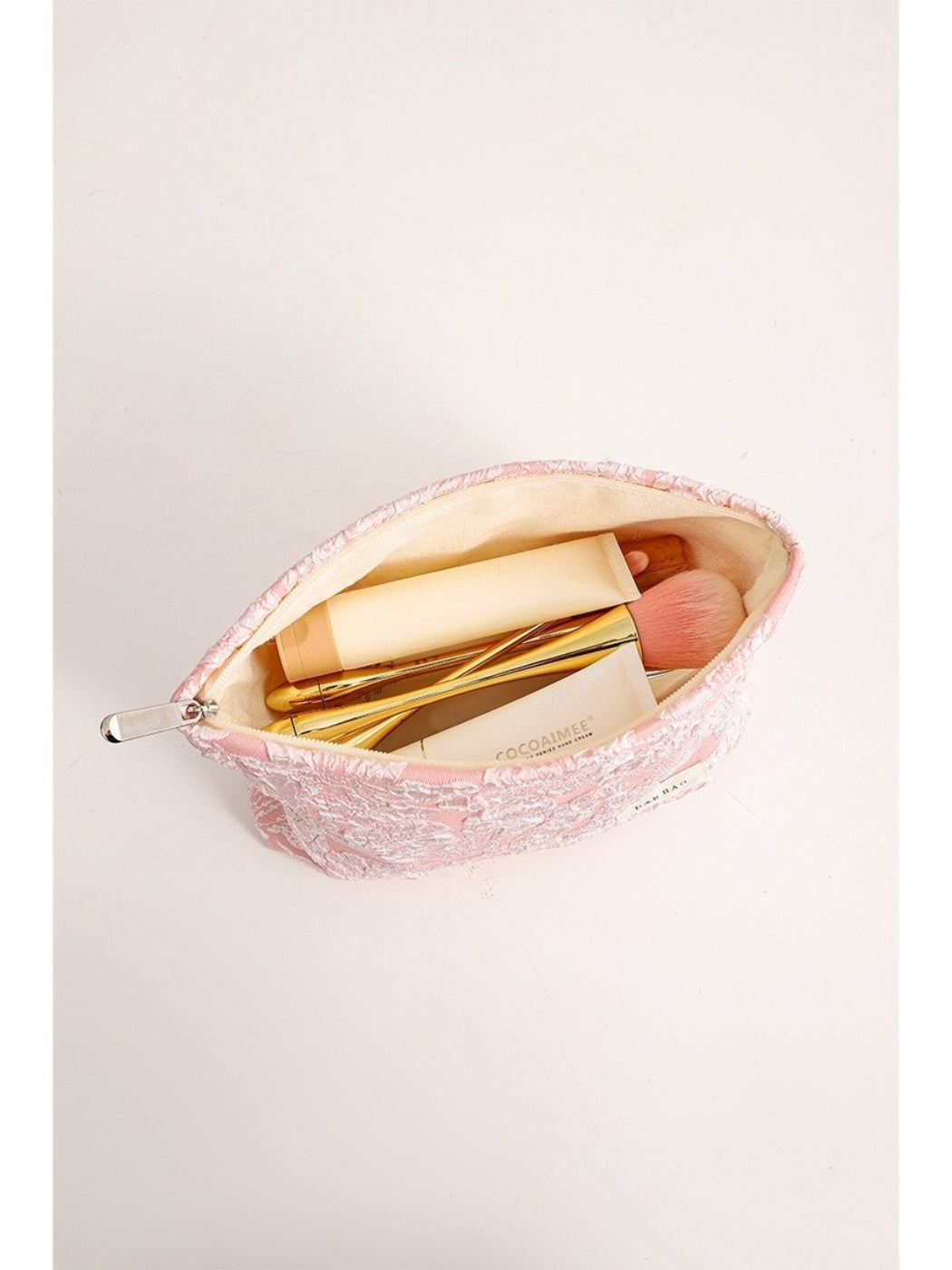 Cosbai - Elegant Floral Cosmetic Bag
