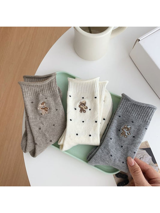 Rufia - Playful Polka Dot Crew Socks