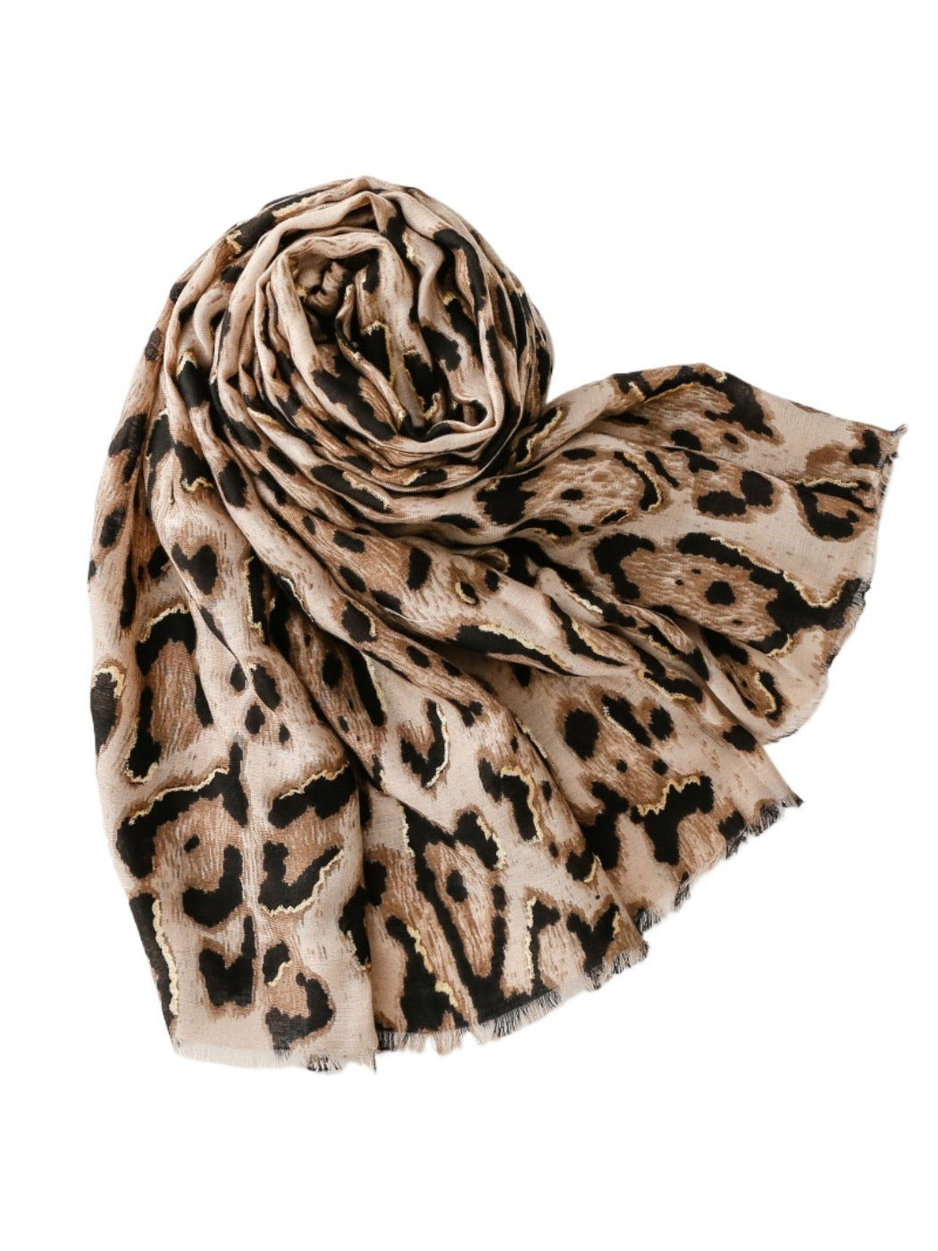 Scarvii - Classic Winter Scarf with Leopard Print