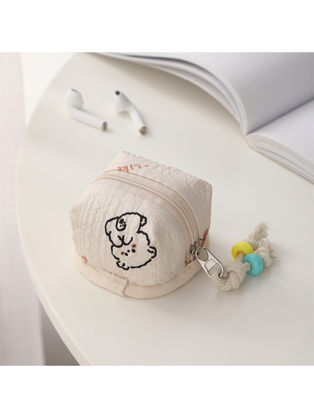 Cosbai - Cute Earphone Pouch with Cartoon Pattern