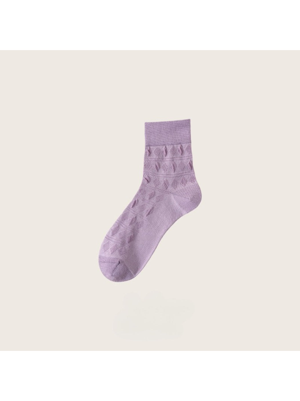 Rufia - Soft Geometric Textured Crew Socks product image 13