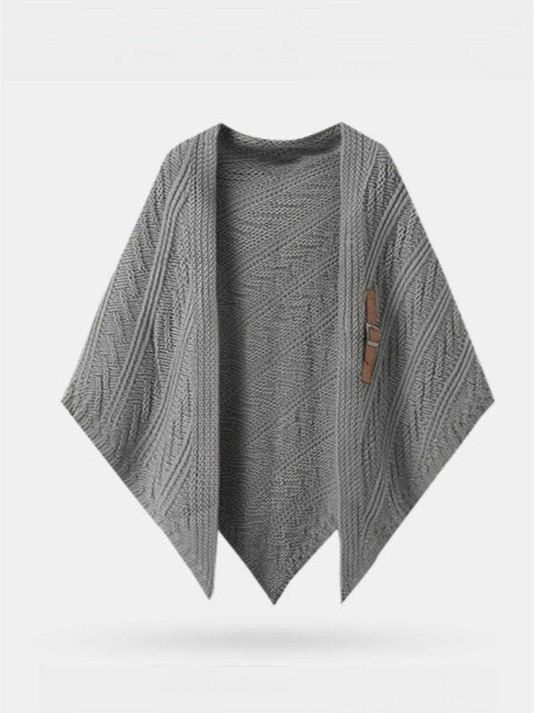 Scarvii - Classic Knitted Triangle Shawl as Outer Accessory