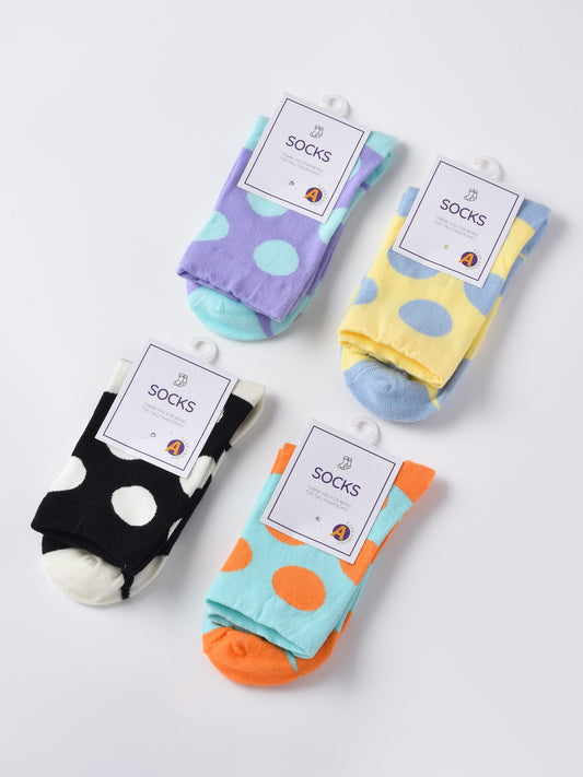 Rufia - Korean Style Polka Dot Crew Socks product image 2