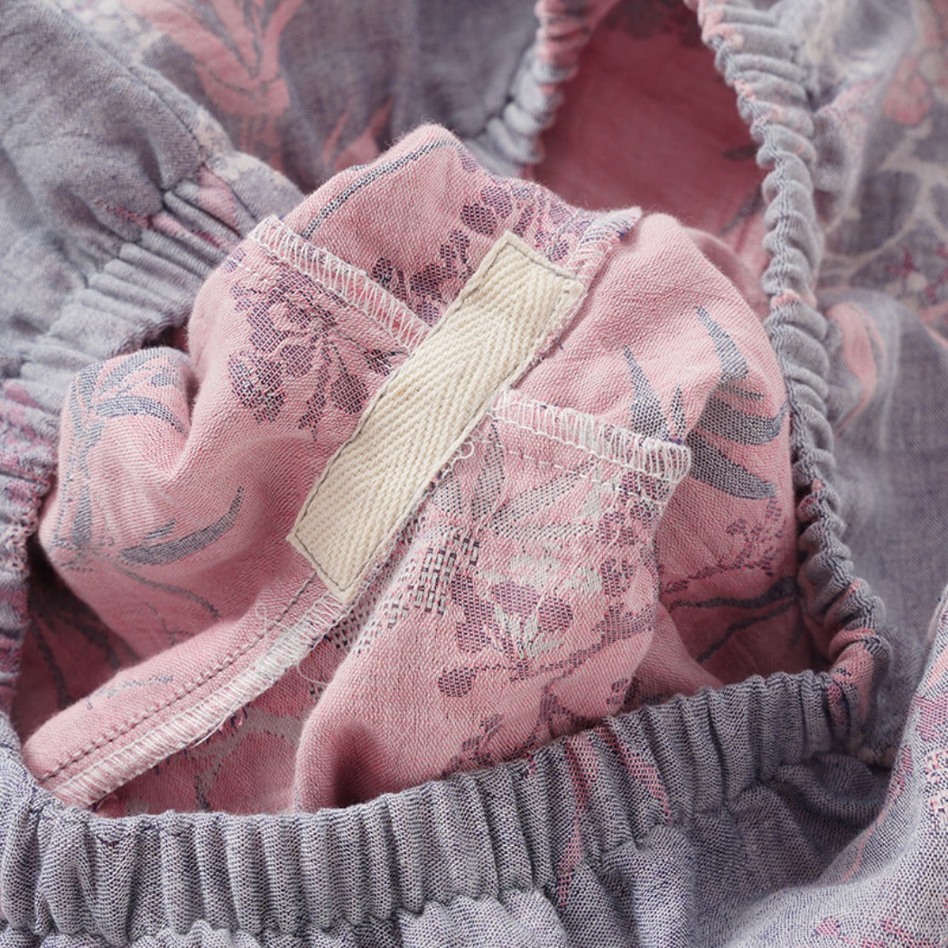 Yojams - Floral Sleepwear Long-Sleeve Top And Pants Set